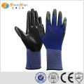 SUNNYHOPE 13gauge 3122 Nitrile Revestimiento de Nylon Liner Guantes de trabajo